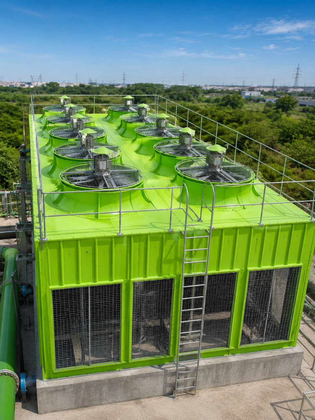 Industrial Induced Draft Cooling Towers